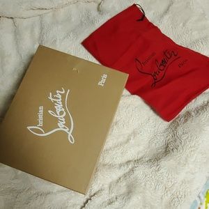 Empty Christian Louboutin box and dust bag